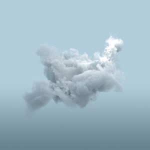 Peut-on intervenir sur les nuages? L'artiste Thibault Brunet le fait, à sa façon. D'une manière virtuelle , à travers sa série «3600 secondes de lumière». Ici l'image «N43-C29» (2022).