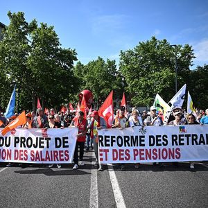 Le défilé toulousain contre la réforme des retraites, le 6 juin 2023.