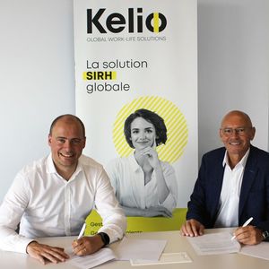 Louis André, fondateur de TalentView, et Eric Ruty, directeur général de Kelio.
