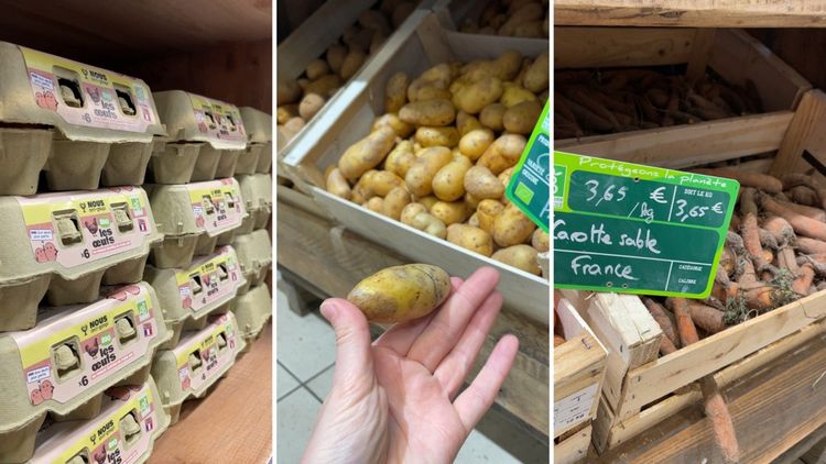 OEufs trop petits ou légumes trop 'moches' pour les supermarchés trouvent une seconde vie.
