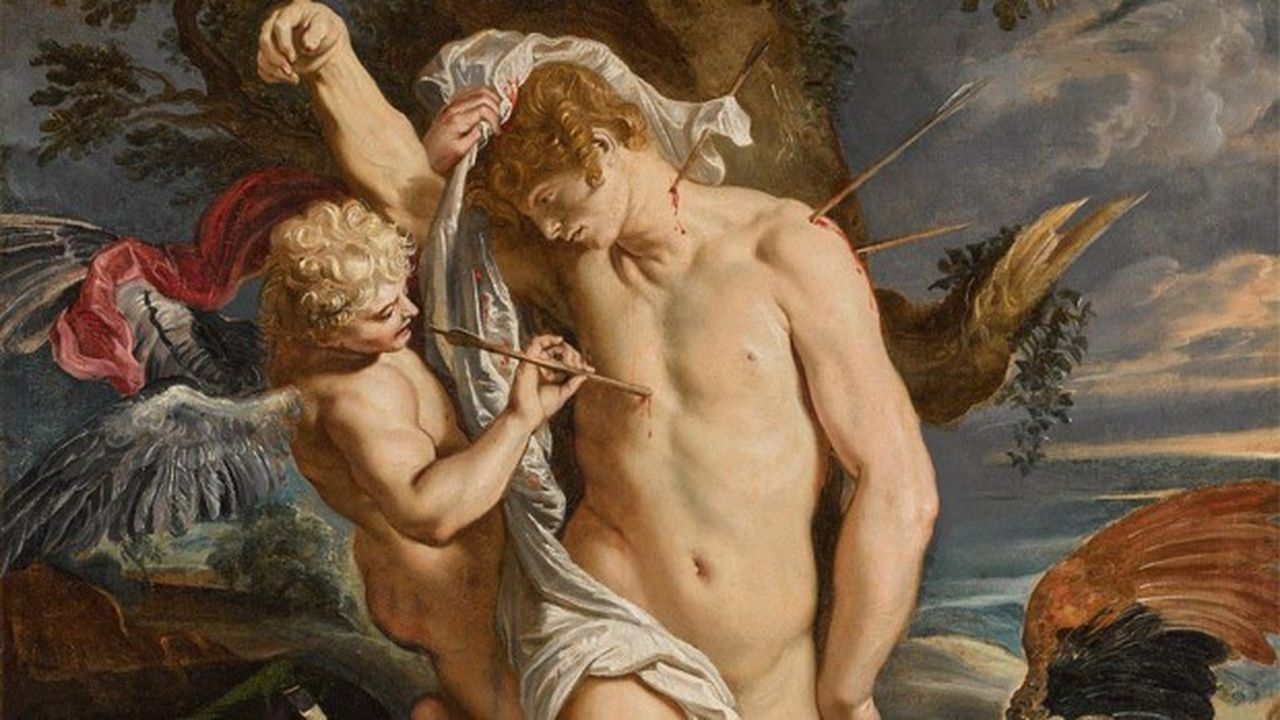 Un Rubens très attendu : Saint Sébastien soigné par deux anges, huile sur toile (124 × 97,8 cm). Estimation de 4 à 6 millions de livres sterling