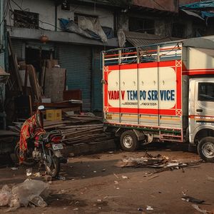 Dans le bidonville de Dharavi, à Mumbai (Inde).