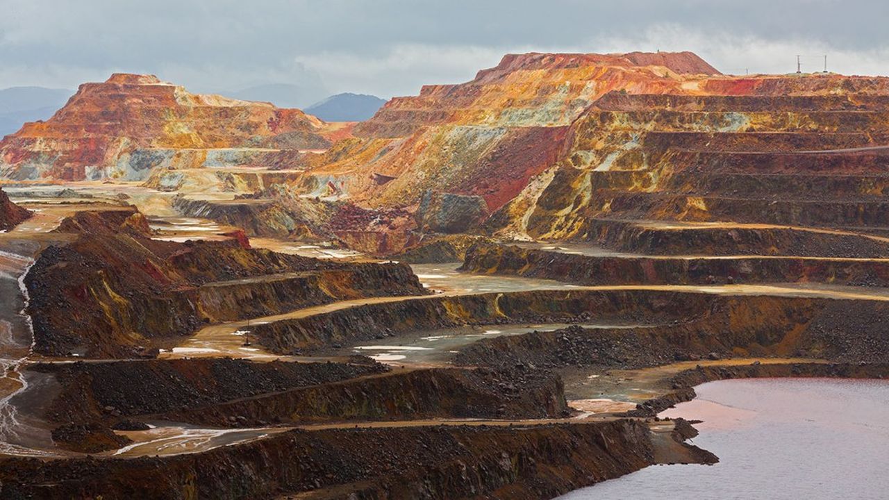 Mines de cuivre à Rio Tinto, en Espagne