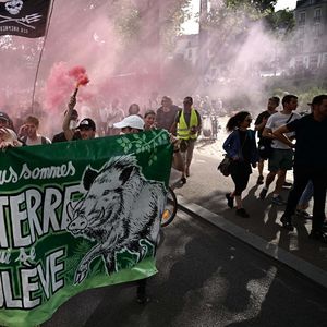 Manifestation de soutien à l'association Les Soulèvements de la Terre, à Nantes, le 21 juin 2023.