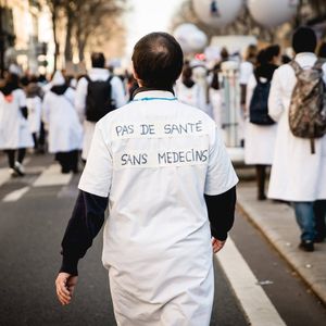 Manifestation de médecins généralistes, le 14 février dernier.
