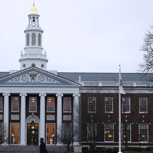 « The Baker Library » sur le campus d'Harvard (Massachusetts), 2017.
