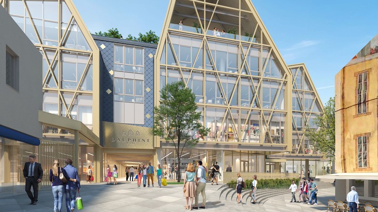 Redessiné par les architectes d'AA Group Dijon, associés à l'agence Outsign, Dauphine Dijon va être agrandi à 11.400 m2.