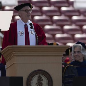 Le président de l'université de Stanford, Marc Tessier-Lavigne. 16 juin 2019.