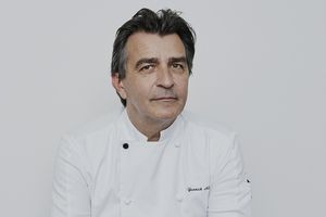 Yannick Alléno, le 6 juillet 2023, au « Pavillon Ledoyen » à Paris.
