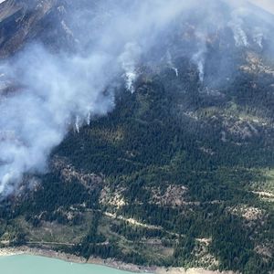 Un feu de forêt canadien dans la province de Colombie-Britannique, le 31 juillet 2023.