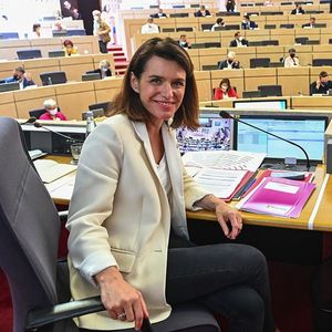 Christelle Morançais a été réélue en 2021 à la tête de la région, cette fois sous son propre nom.