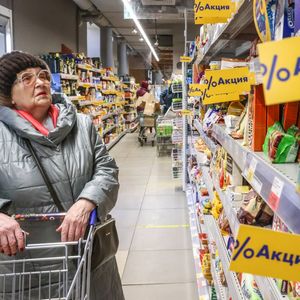 Dans un supermarché à Moscou, en mars 2022.