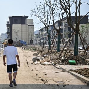 Le secteur immobilier, qui représente 30 % du PIB chinois, est en crise. Ici, des constructions inachevées dans la ville de Ningbo dans la province de Zhejiang.