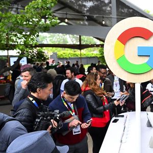 Même si l'immense majorité de ses revenus proviennent de la publicité en ligne, Google a multiplié le lancement de nouveaux produits depuis sa création. Ici, lors de conférence annuelle du groupe destinée aux développeurs, Google I/O, le 10 mai 2023, à Mountain View, en Californie.