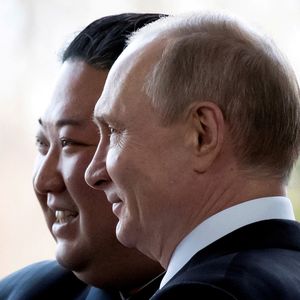 Kim Jong-un et Vladimir Poutine le 25 avril 2019 lors d'une réunion à Vladivostok.
