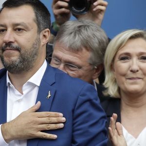 Matteo Salvini et Marine Le Pen, leaders de la Ligue et du Rassemblement national.