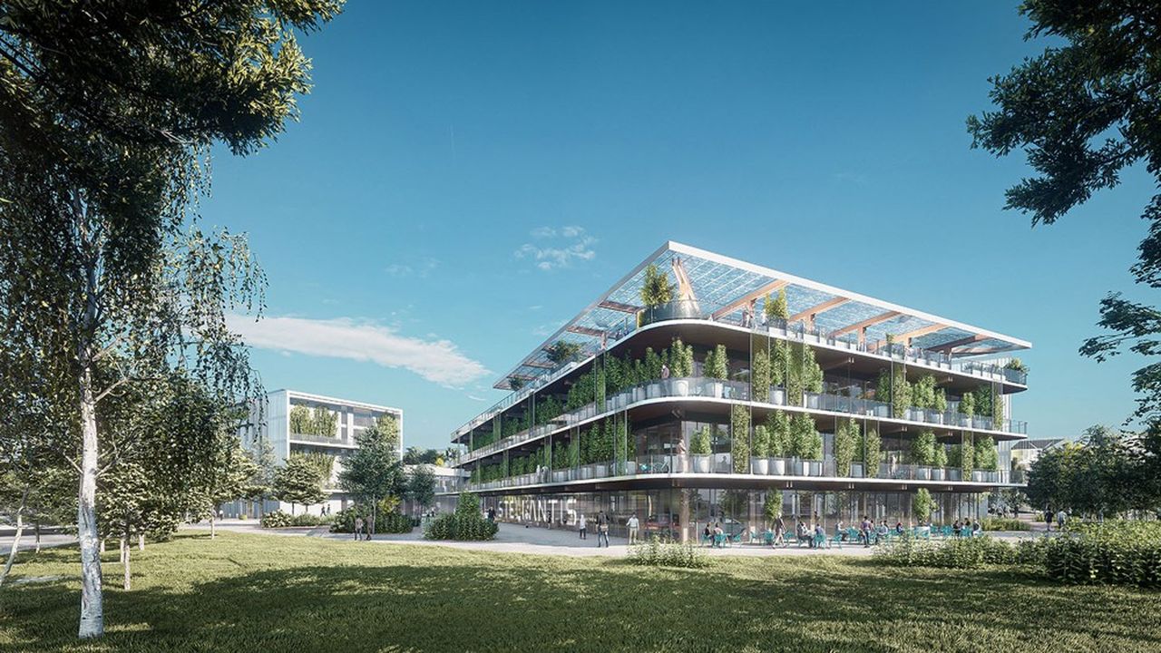 Le futur Green Campus de Stellantis, à Poissy, est conçu pour être extrêmement performant d'un point de vue environnemental.