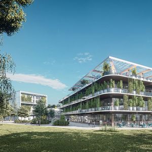 Le futur Green Campus de Stellantis, à Poissy, est conçu pour être extrêmement performant d'un point de vue environnemental.