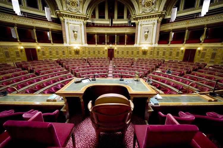 L'hémicycle du Sénat, au Palais du Luxembourg.