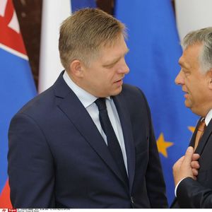 A Bruxelles, on redoute la formation d'un axe d'obstruction entre Robert Fico (à gauche) et le Premier ministre hongrois, Viktor Orban (ici tous les deux à Varsovie en 2016).