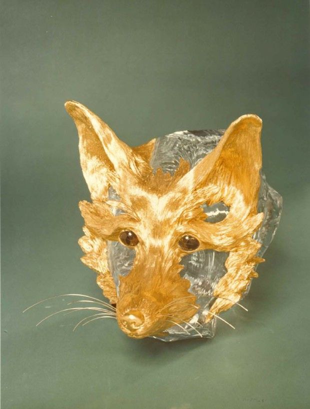 «Filou», objet en cristal, vermeil, verre et oeil-de-tigre, collection «Bestiaire fabuleux», Chaumet et Baccarat, 1971.
