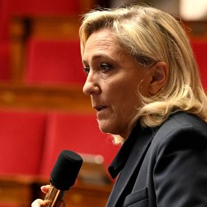 Marine Le Pen, la présidence du groupe RN à l'Assemblée, ce jeudi.