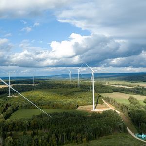 Le parc éolien des Trois cantons comprend six éoliennes de 200 mètres de haut.