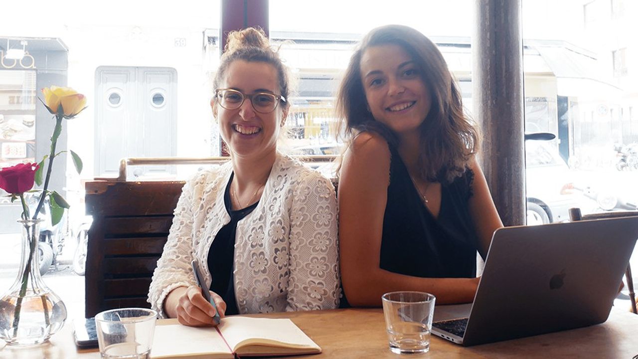 Dania Andréakou et Héloïse Rey, cofondatrices de Study & Co, ont bénéficié du statut d'étudiantes-entrepreneuses.