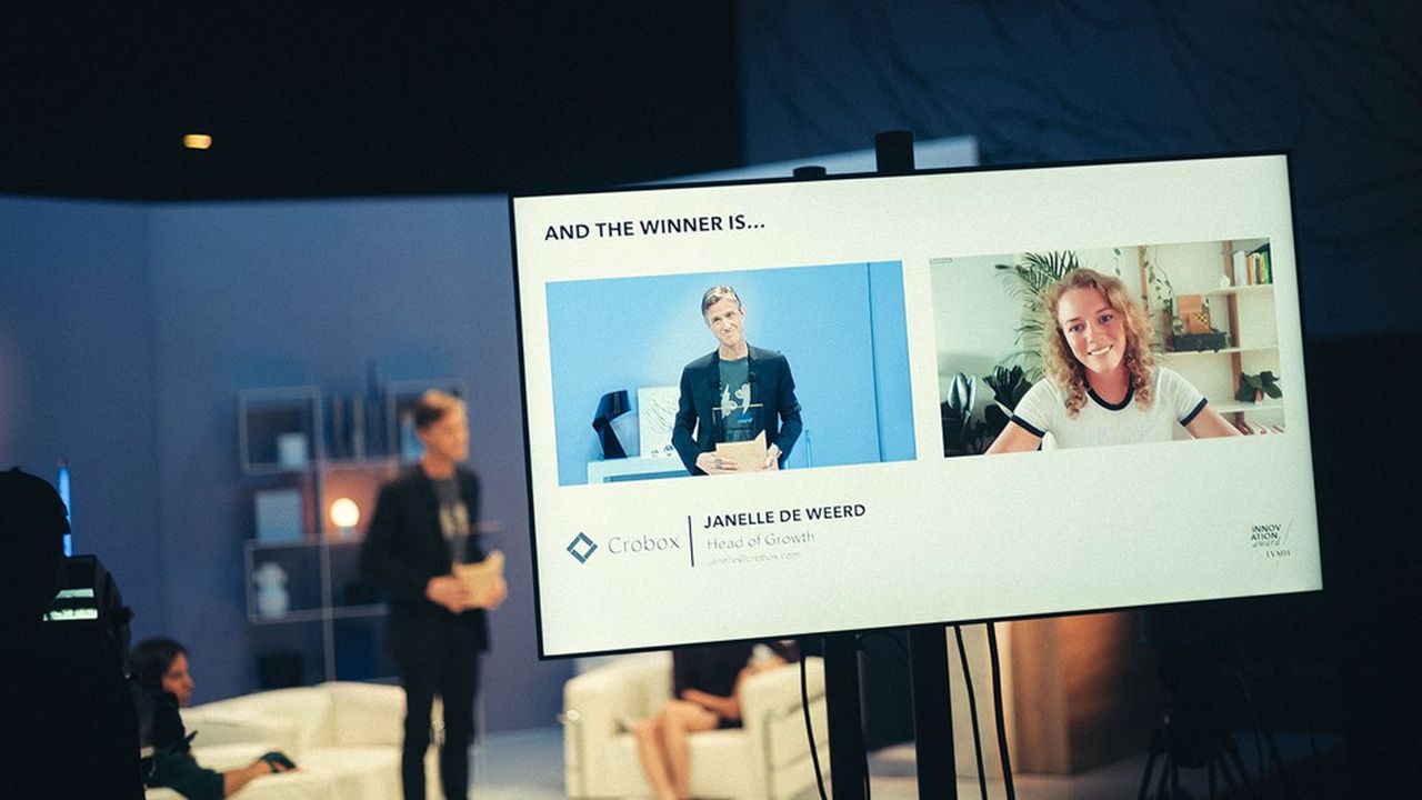Ian Rogers a remis virtuellement le prix LVMH Innovation Award à la start-up néerlandaise Crobox.