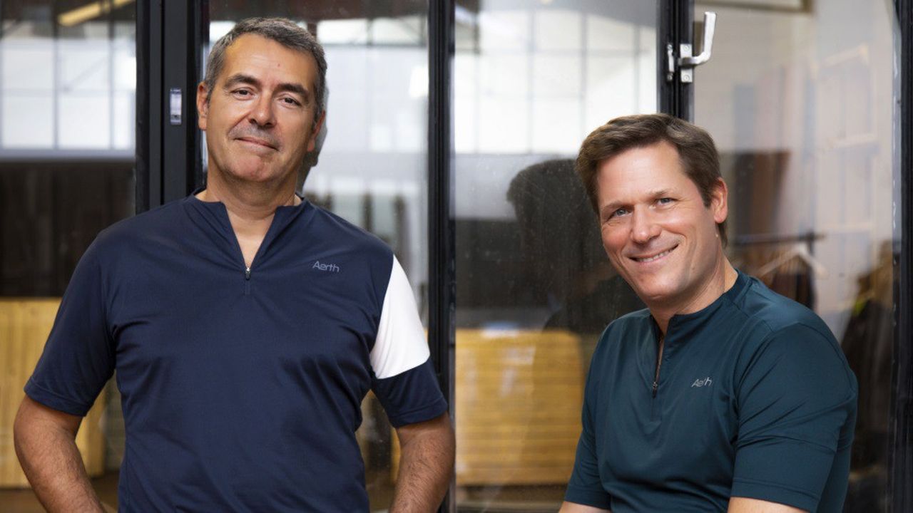 Patrick Daniels et Fabrice Pruniaux ont créé en novembre 2019 la marque de vêtements de sport Aerth.