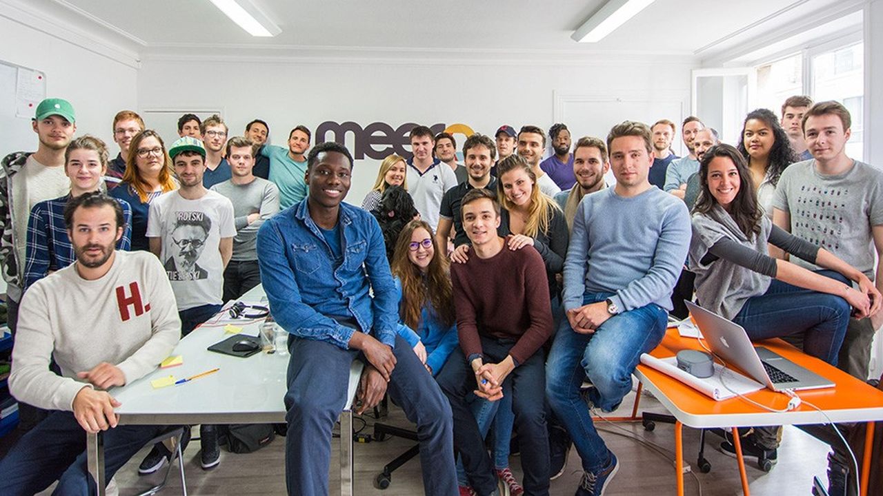 L'équipe de Meero, à Paris. La jeune pousse compte atteindre 100 personnes d'ici à la fin de l'année.