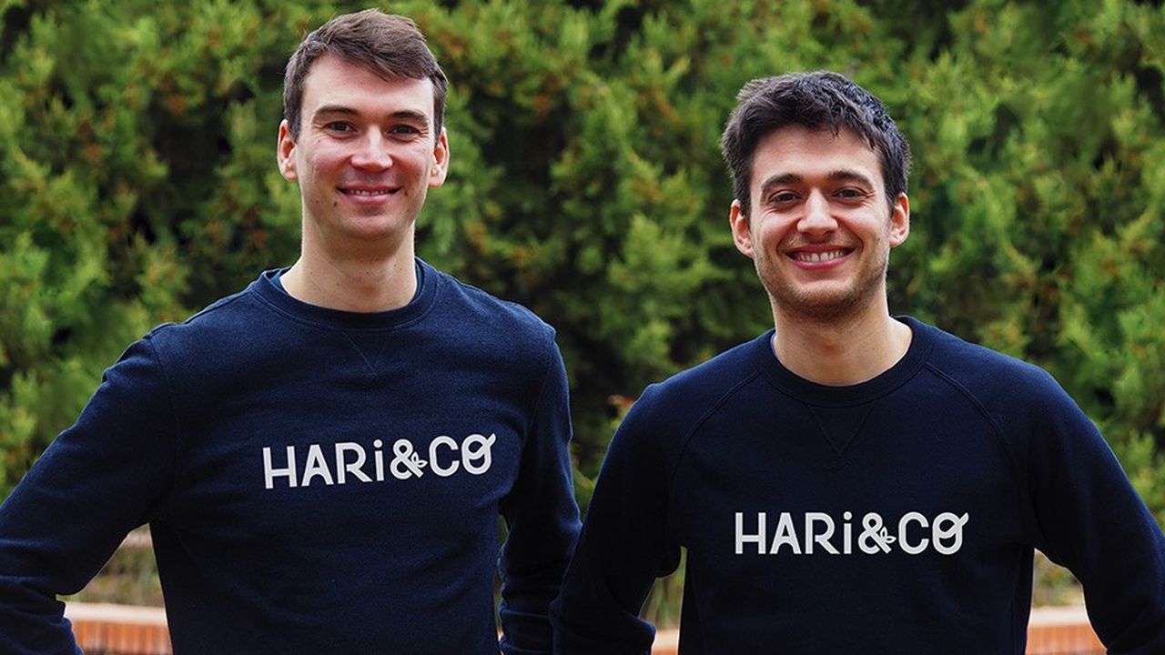 Benoît Plisson (à gauche) et Emmanuel Brehier (à droite) ont fondé en 2014 la foodtech Le Boucher Vert, qui vient de changer de nom : Hari & Co.
