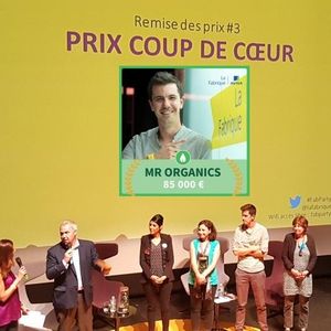 Michael Roes, fondateur de la marque d'engrais bio Mr-Organics, a remporté le prix environnement de la Fabrique Aviva.