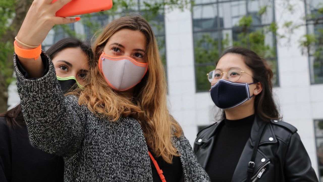 Les start-up spécialisées dans les masques anti-pollution (ici Mask Generation) s'adaptent au Covid-19.