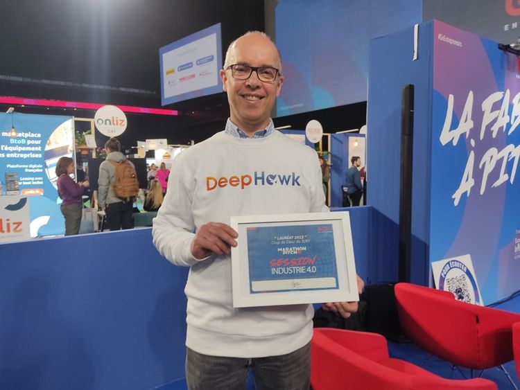 Gilles Alain, cofondateur de DeepHawk et premier gagnant de La Fabrique à pitch sur Go Entrepreneurs.