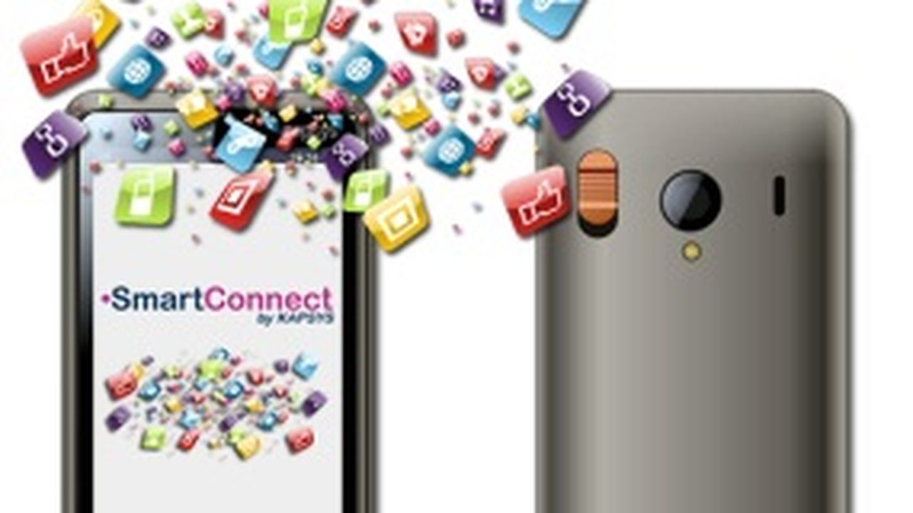Smart Connect, un smartphone avec écran tactile et clavier, spécialement conçu pour les séniors.