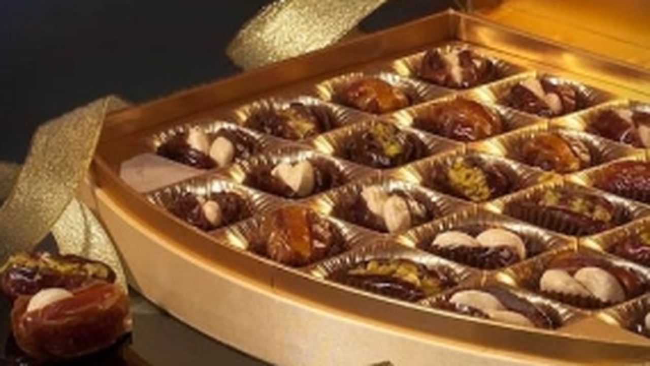 Les dattes Jawell mêlent chocolat belge, pistaches d'Iran et noisette de Turquie.