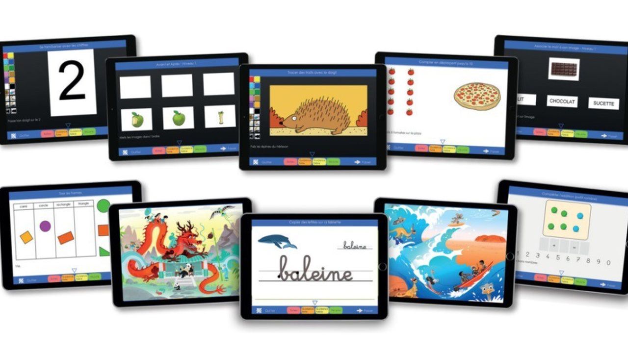 La start-up versaillaise LearnEnjoy développe et commercialise des applications pour tablettes tactiles et tableaux numériques interactifs.