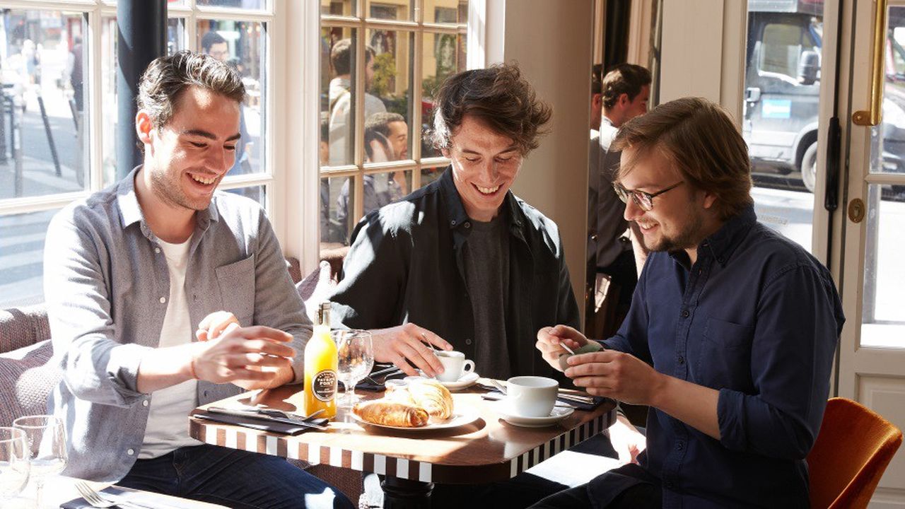 De gauche à droite : Mathieu Dugast, Mathieu Ecollan et Kevin Hutchings, les cofondateurs de Staycation.