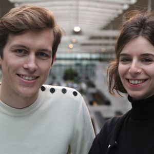 Robin Liétar et Salomé Tenenbaum, fondateurs de Vegg'up.