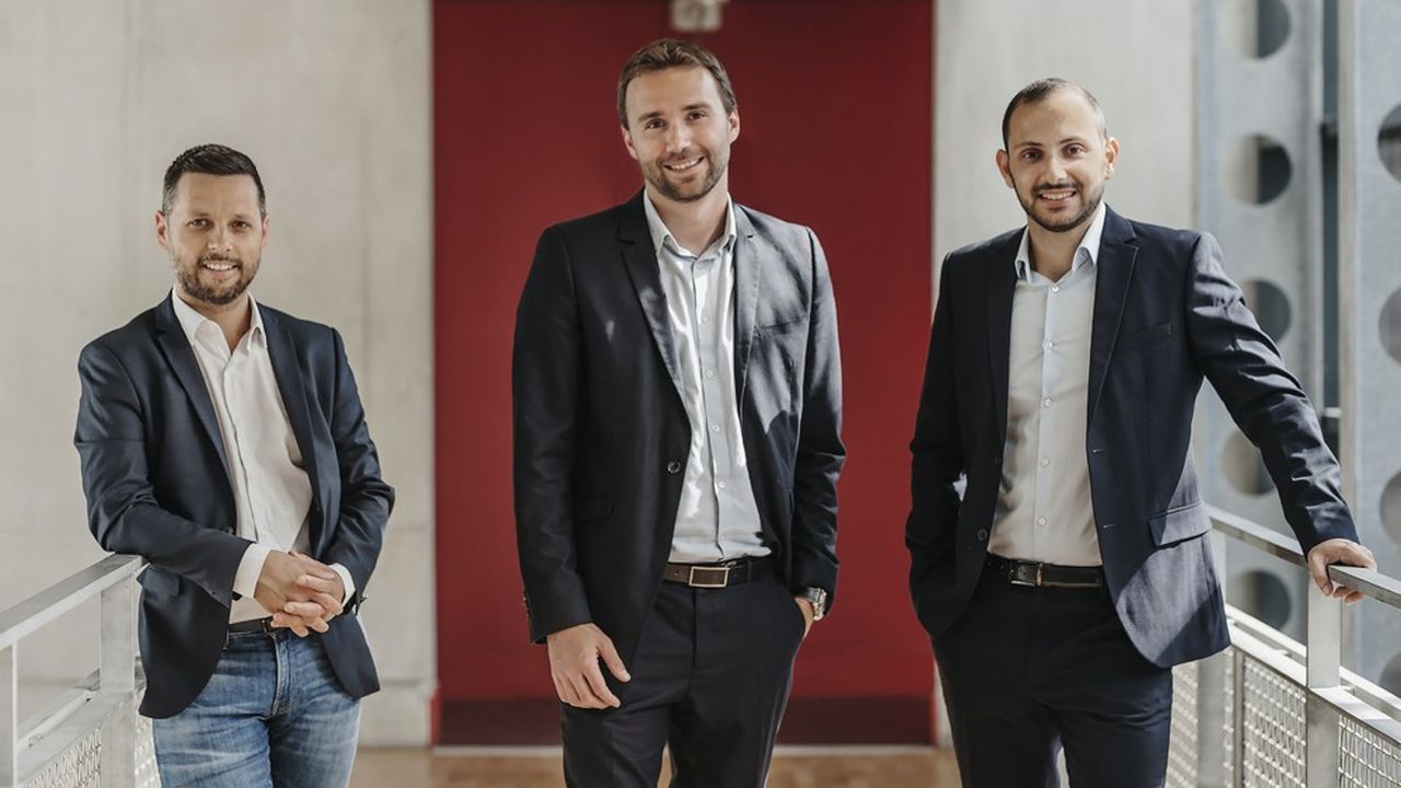 John Aldon, Adrien Content et Yohann Caboni, les associés de Koovea, start-up spécialisée dans la surveillance de la chaîne du froid pour les produits de santé.