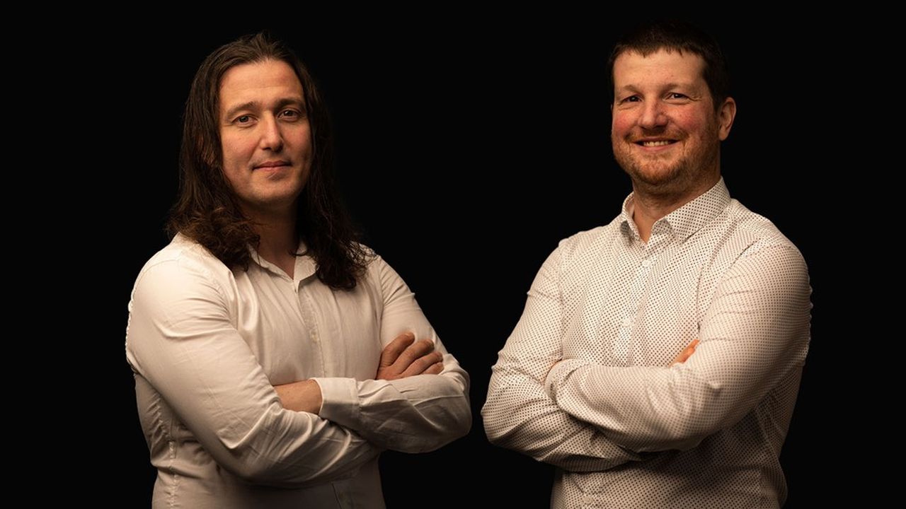 Kevin Alessandri et Maxime Feyeux, directeurs généraux et cofondateurs de Treefrog Therapeutics.