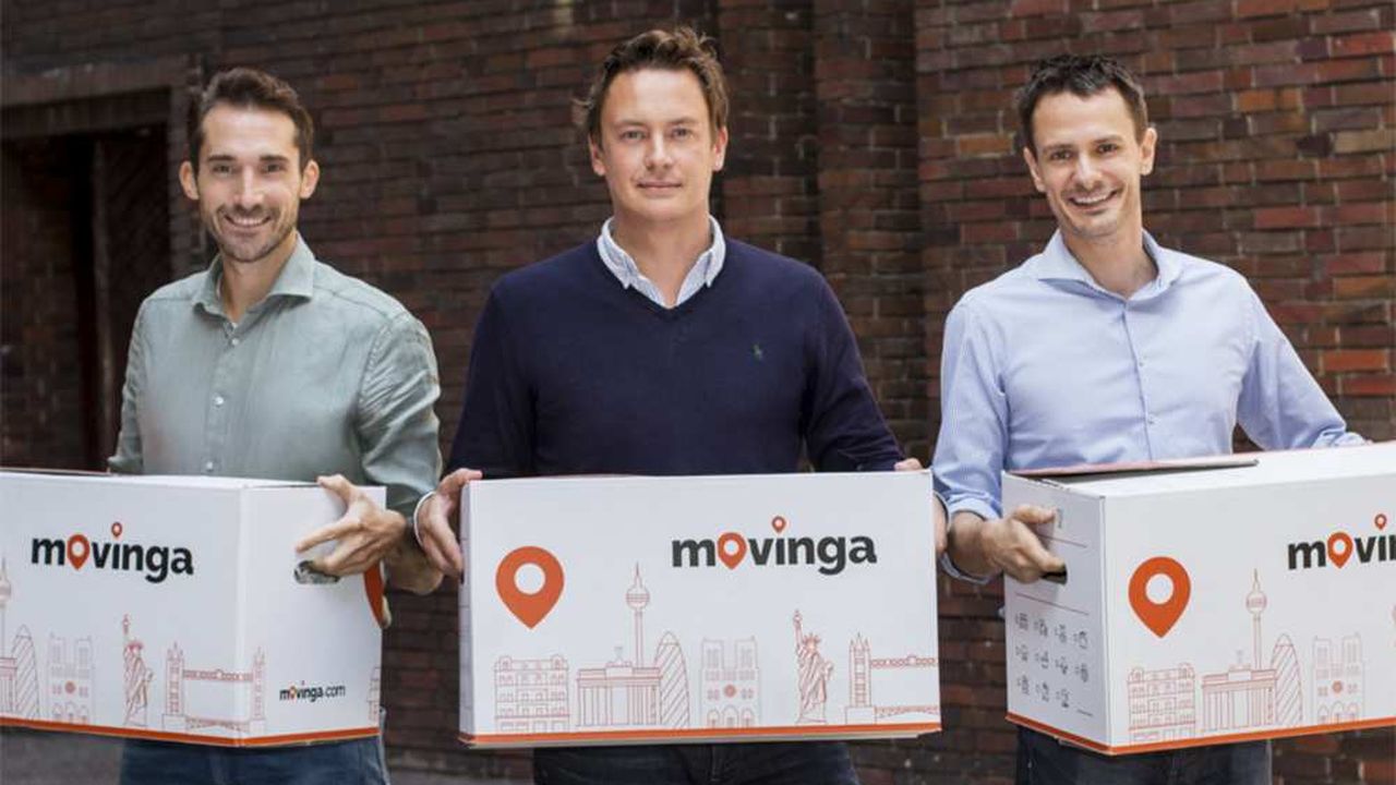 L’équipe dirigeante de la plateforme de déménagement Movinga.