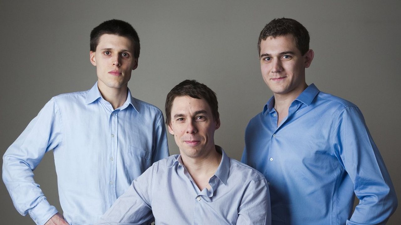 Guillaume Liegey, Arthur Muller et Vincent Pons, cofondateurs de la start-up Liegey Muller Pons.