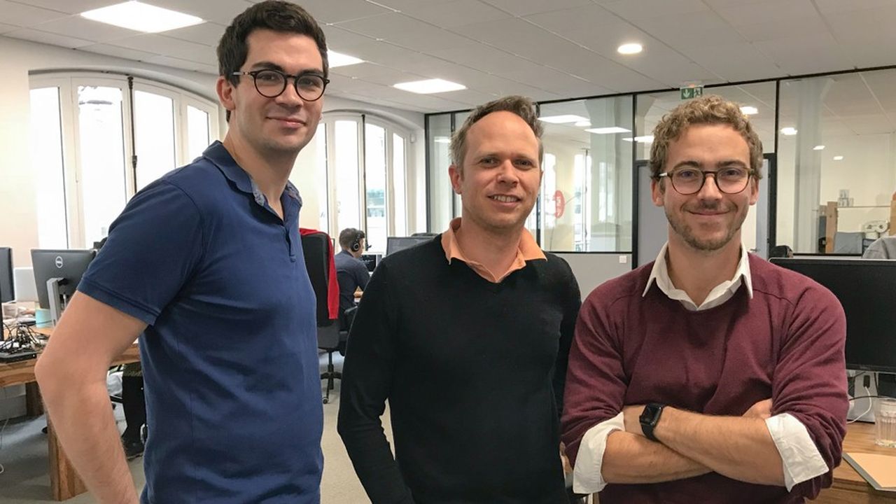 Etienne Depaulis, Franck Le Ouay et Alexandre Huckert, à la tête de la start-up Lifen.