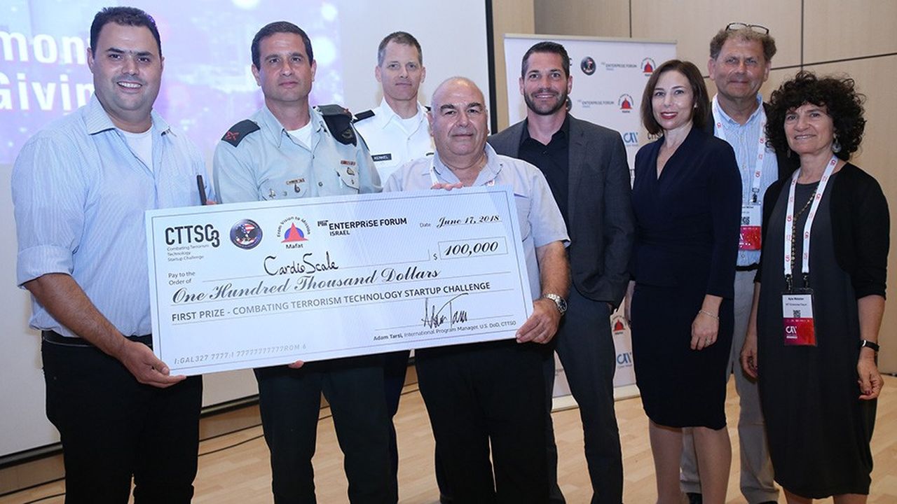 La start-up israélienne Cardio Scale a été primée lors d'une prestigieuse compétition pour combattre le terrorisme organisée par les départements R&D des départements de la défense US et Israélien.