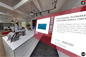La boutique virtuelle de l'Atelier Baltus est réalisée grâce à la technologie de la start-up Diakse.