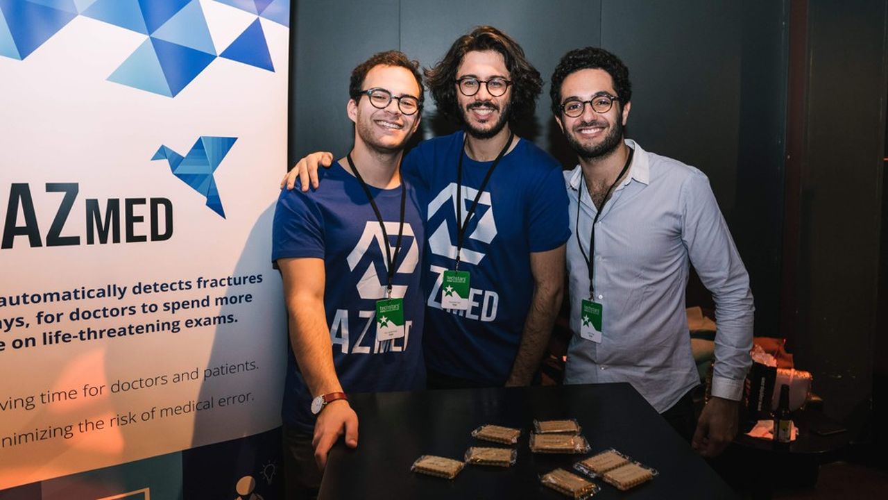 L'équipe fondatrice d'AZmed : Elie Zerbib-Attal, Alexandre Attia et Julien Vidal (de gauche à droite).