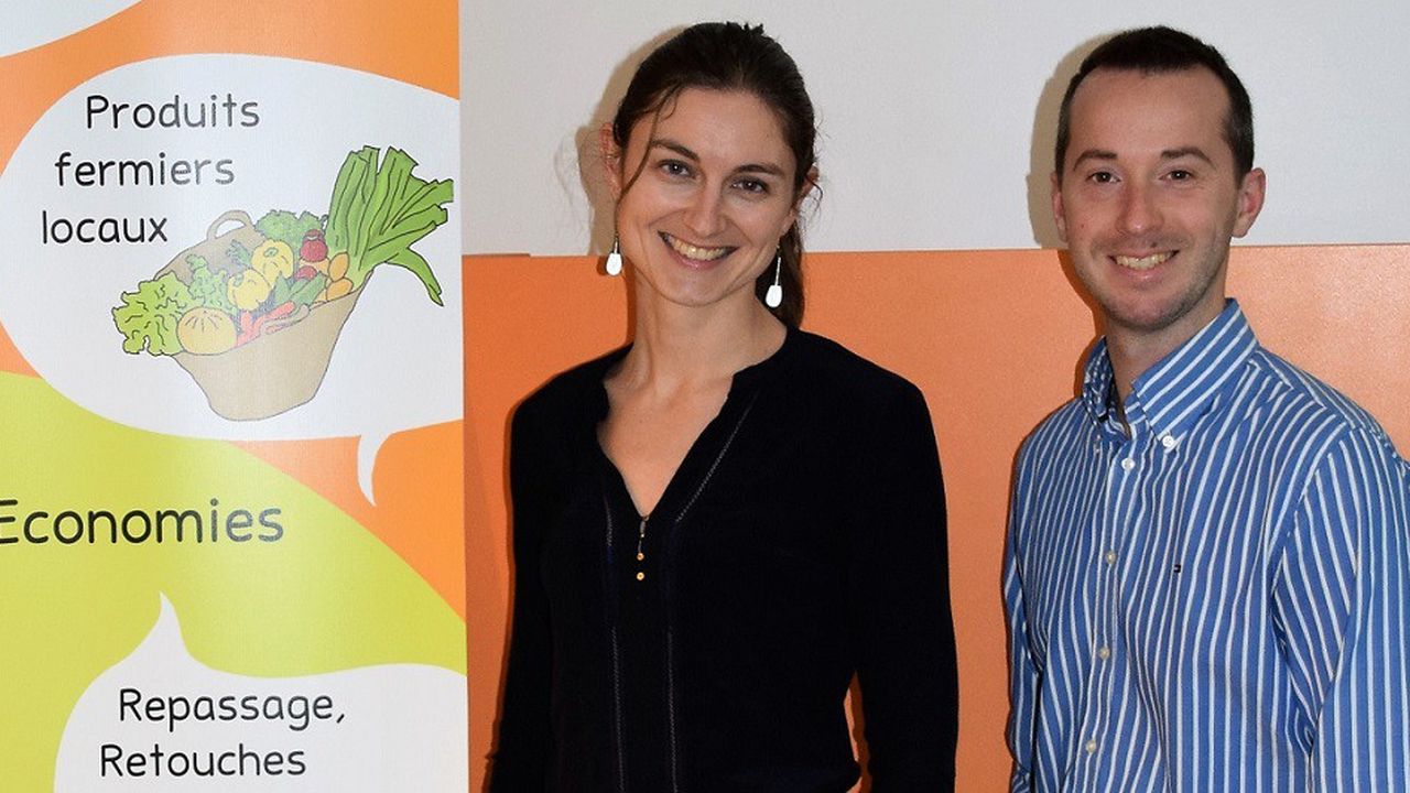 Cécile et Antoine Tauvel, les cofondateurs de la conciergerie d'entreprise, La Minut'Rit.