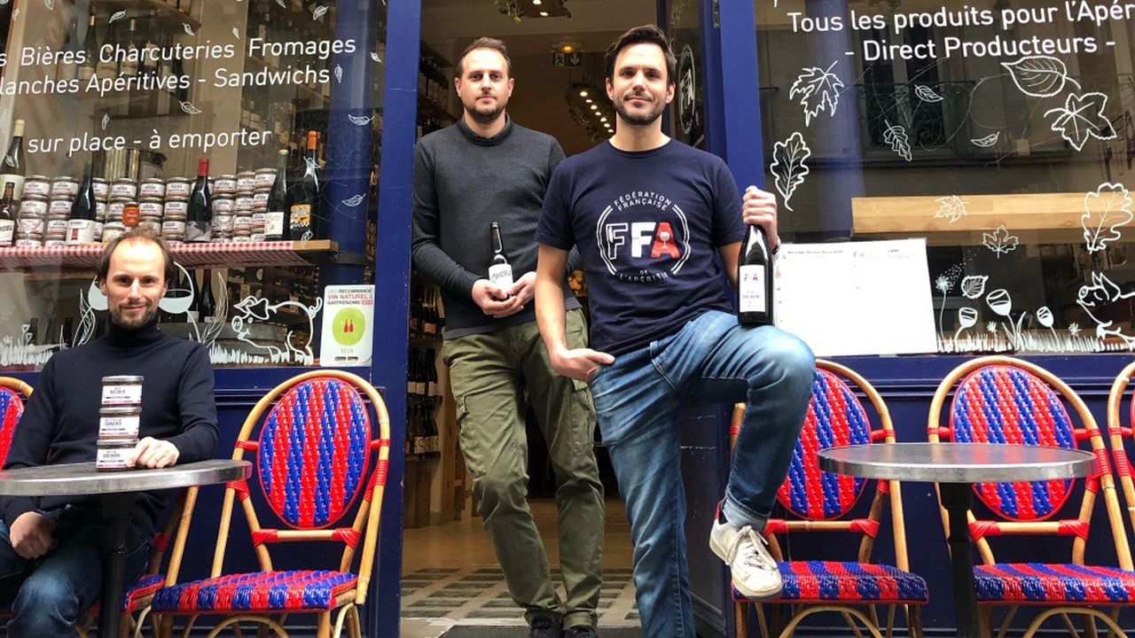 Quentin Chapuis, Arnaud de Broves et Paul-Antoine Solier ont cofondé La Fédération Française de l'Apéritif, un réseau de 3 boutiques en propre.